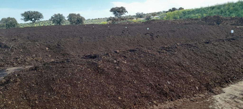Sensores de humedad en compost, a distintas profundidades