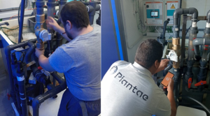 Caudalímetro digital Plantae en la acuicultura